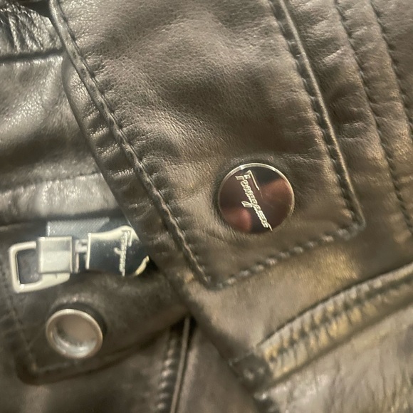 Salvatore Ferragamo Men's Leather Jacket Sz 50/L - Picture 8 of 16